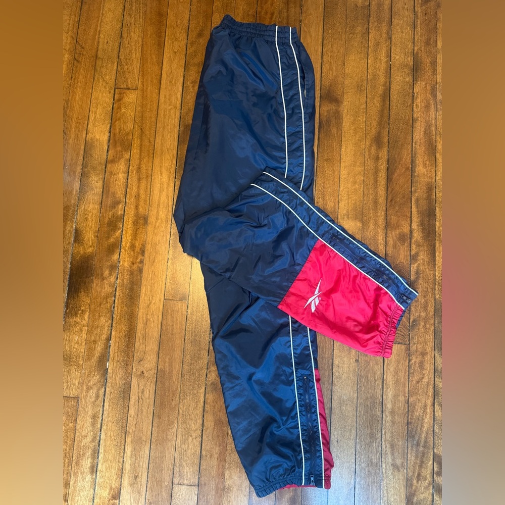 Vintage 90s Reebok Blue and Red Athletic Pants